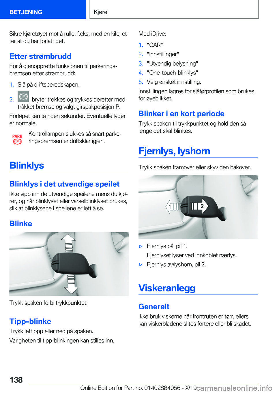 BMW 7 SERIES 2020  InstruksjonsbØker (in Norwegian) �S�i�k�r�e��k�j�