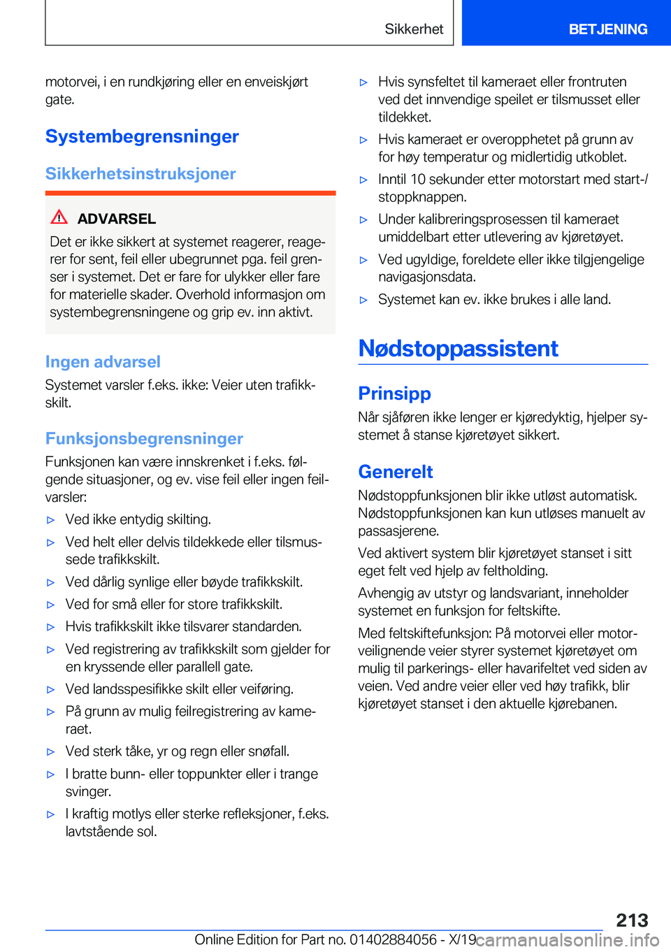 BMW 7 SERIES 2020  InstruksjonsbØker (in Norwegian) �m�o�t�o�r�v�e�i�,��i��e�n��r�u�n�d�k�j�