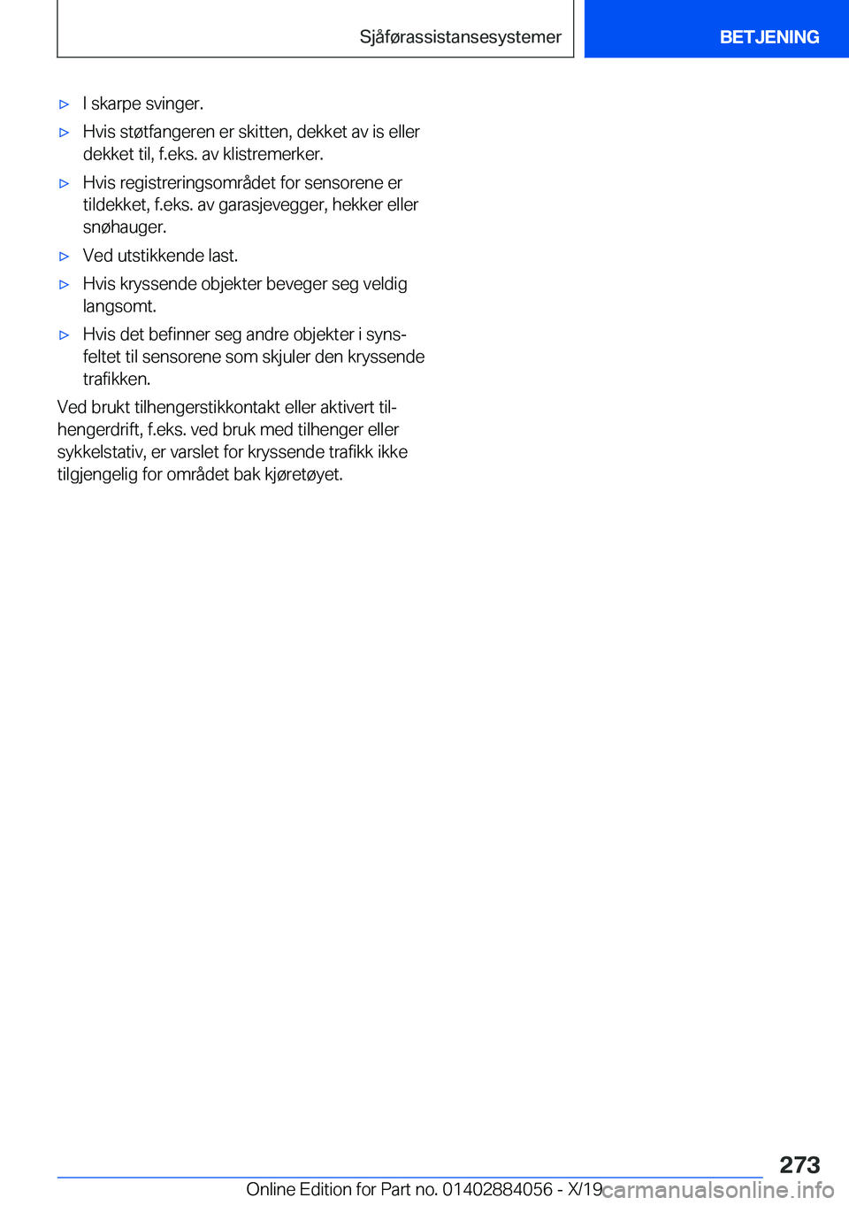 BMW 7 SERIES 2020  InstruksjonsbØker (in Norwegian) 'x�I��s�k�a�r�p�e��s�v�i�n�g�e�r�.'x�H�v�i�s��s�t�