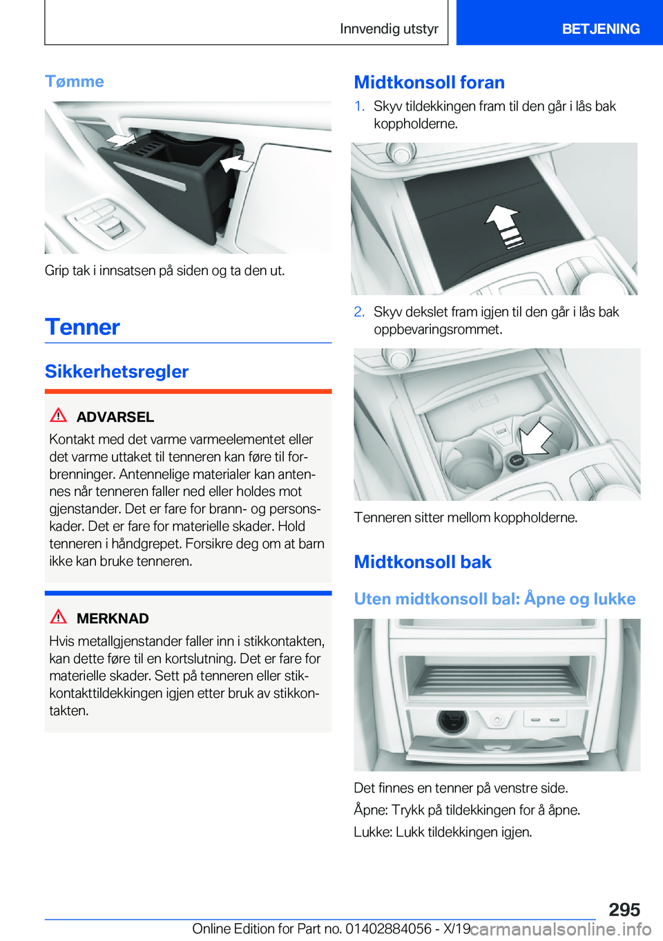 BMW 7 SERIES 2020  InstruksjonsbØker (in Norwegian) �T�
