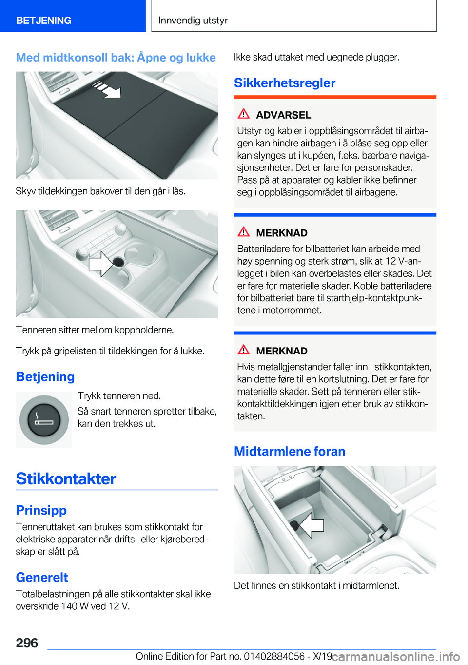 BMW 7 SERIES 2020  InstruksjonsbØker (in Norwegian) �M�e�d��m�i�d�t�k�o�n�s�o�l�l��b�a�k�:��