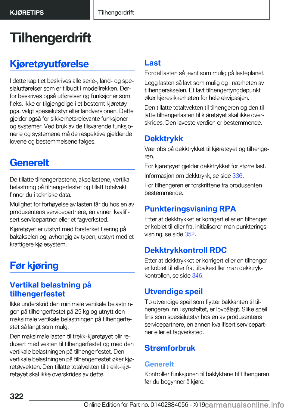 BMW 7 SERIES 2020  InstruksjonsbØker (in Norwegian) �T�i�l�h�e�n�g�e�r�d�r�i�f�t�K�j�