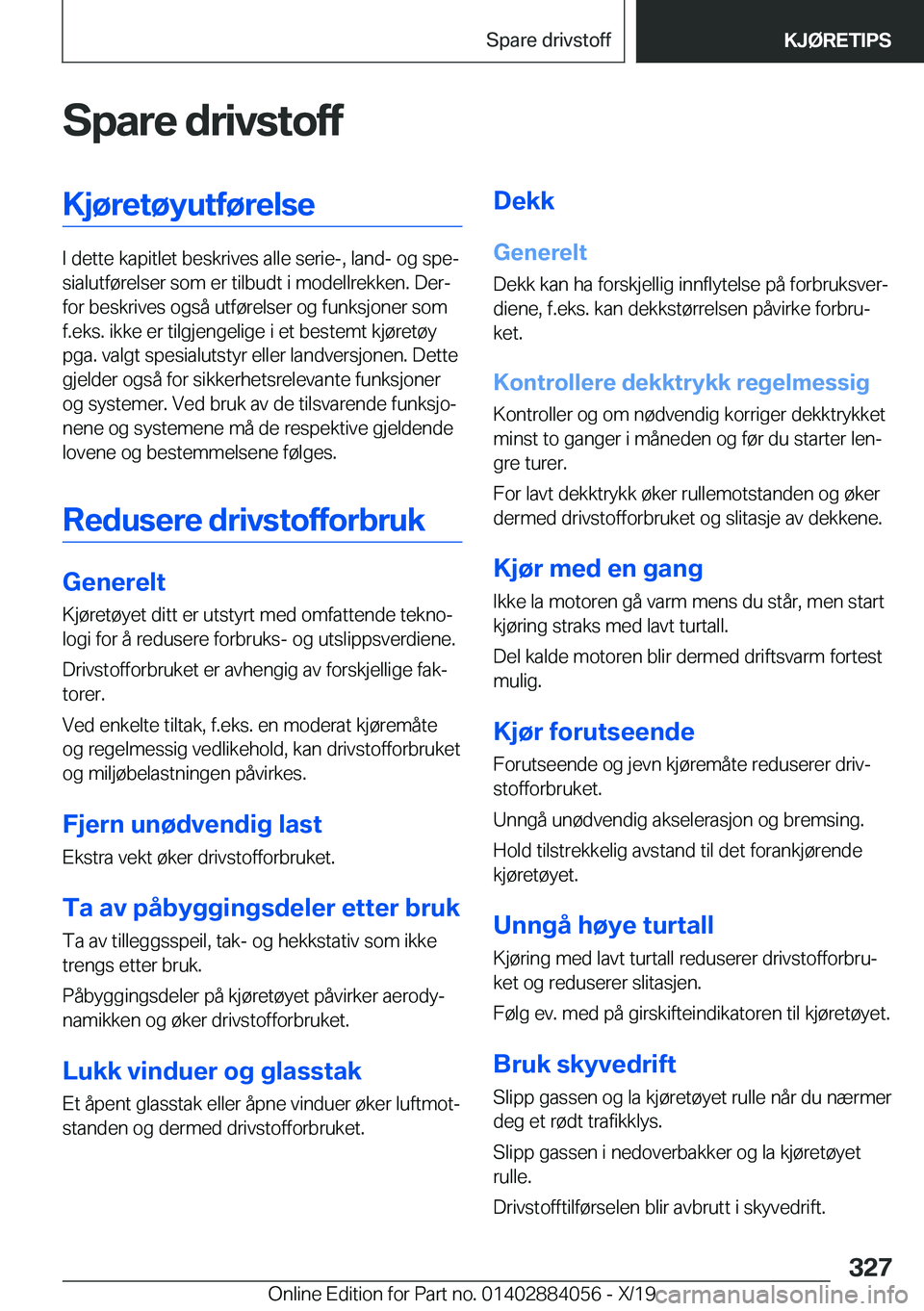BMW 7 SERIES 2020  InstruksjonsbØker (in Norwegian) �S�p�a�r�e��d�r�i�v�s�t�o�f�f�K�j�