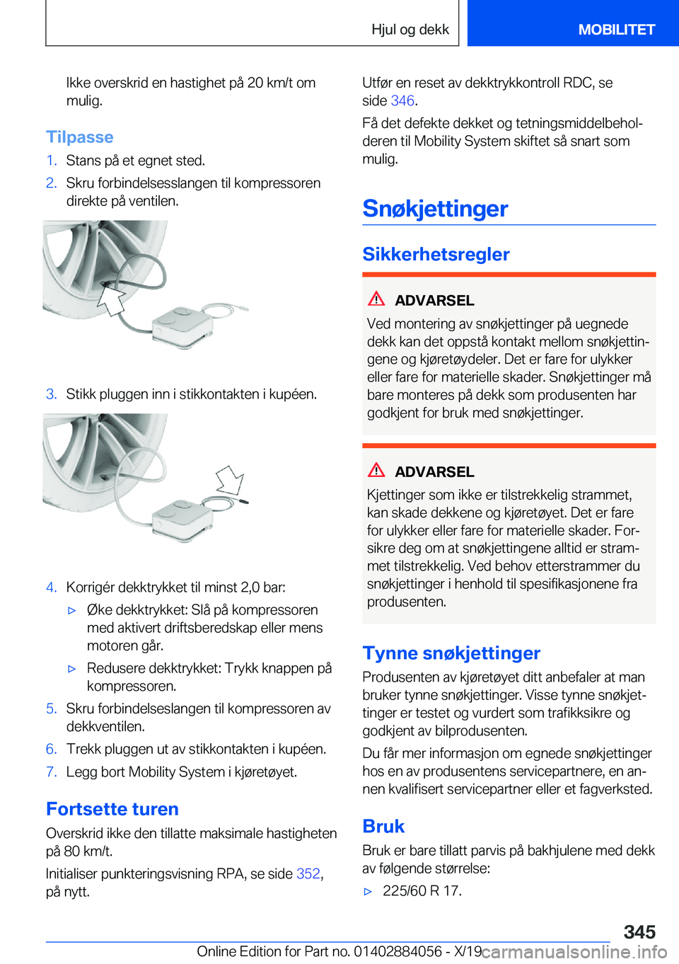 BMW 7 SERIES 2020  InstruksjonsbØker (in Norwegian) �I�k�k�e��o�v�e�r�s�k�r�i�d��e�n��h�a�s�t�i�g�h�e�t��p�å��2�0��k�m�/�t��o�m
�m�u�l�i�g�.
�T�i�l�p�a�s�s�e
�1�.�S�t�a�n�s��p�å��e�t��e�g�n�e�t��s�t�e�d�.�2�.�S�k�r�u��f�o�r�b�i�n�d�e�l�s�