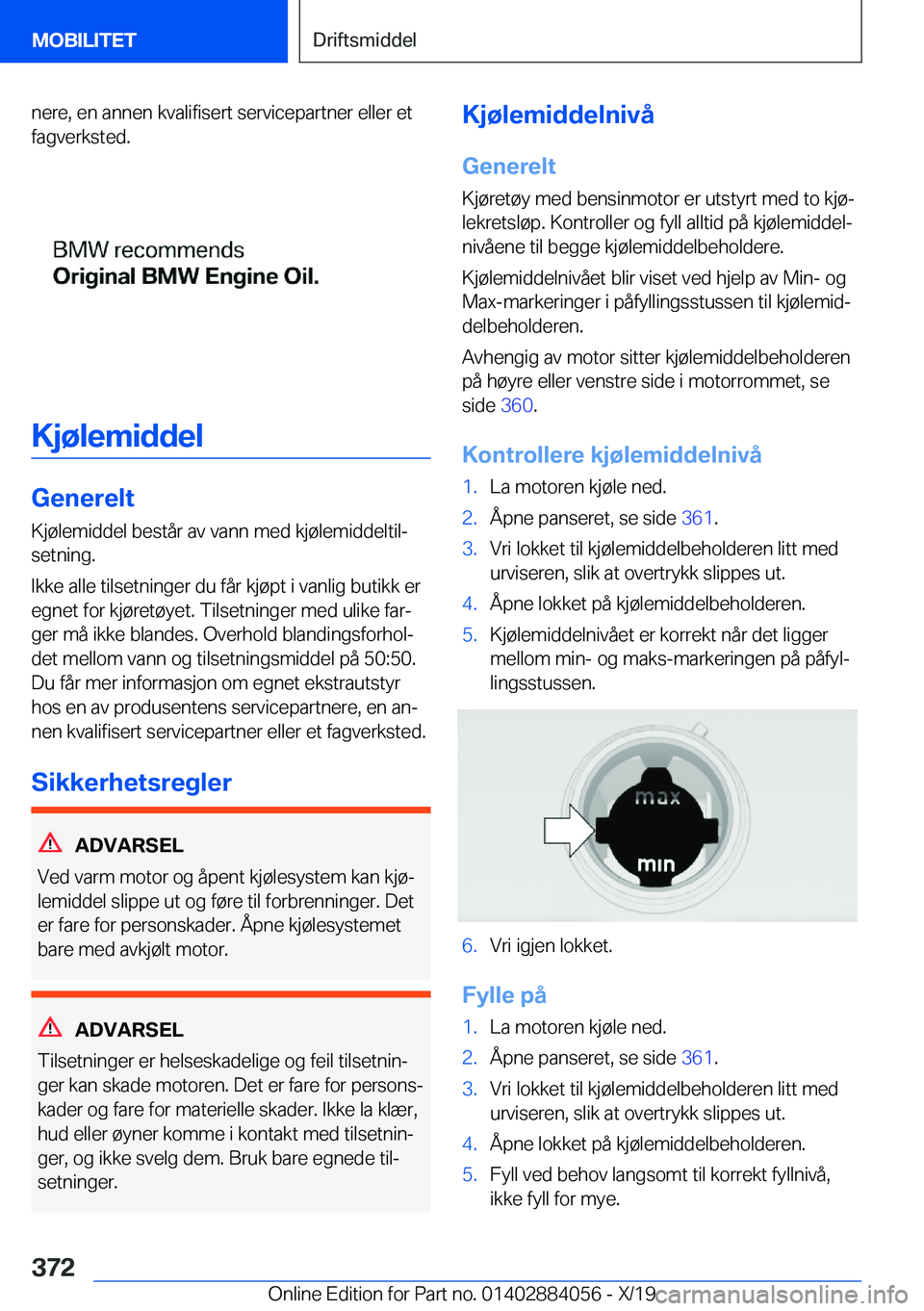 BMW 7 SERIES 2020  InstruksjonsbØker (in Norwegian) �n�e�r�e�,��e�n��a�n�n�e�n��k�v�a�l�i�f�i�s�e�r�t��s�e�r�v�i�c�e�p�a�r�t�n�e�r��e�l�l�e�r��e�t�f�a�g�v�e�r�k�s�t�e�d�.
�K�j�