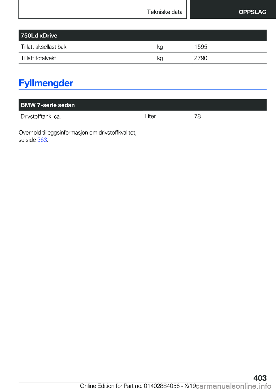 BMW 7 SERIES 2020  InstruksjonsbØker (in Norwegian) �7�5�0�L�d��x�D�r�i�v�e�T�i�l�l�a�t�t��a�k�s�e�l�l�a�s�t��b�a�k�k�g�1�5�9�5�T�i�l�l�a�t�t��t�o�t�a�l�v�e�k�t�k�g�2�7�9�0
�F�y�l�l�m�e�n�g�d�e�r
�
�B�M�W��7�-�s�e�r�i�e��s�e�d�a�n�D�r�i�v�s�t�o�