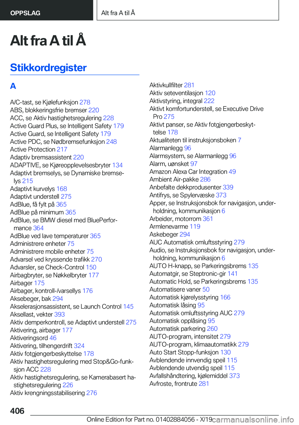BMW 7 SERIES 2020  InstruksjonsbØker (in Norwegian) �A�l�t��f�r�a��A��t�i�l��