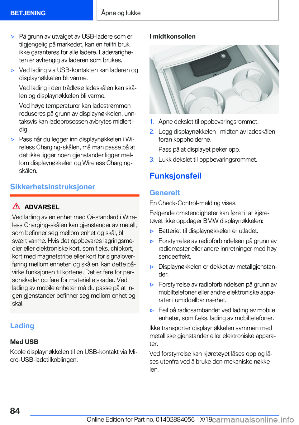 BMW 7 SERIES 2020  InstruksjonsbØker (in Norwegian) 'x�P�å��g�r�u�n�n��a�v��u�t�v�a�l�g�e�t��a�v��U�S�B�-�l�a�d�e�r�e��s�o�m��e�r
�t�i�l�g�j�e�n�g�e�l�i�g��p�å��m�a�r�k�e�d�e�t�,��k�a�n��e�n��f�e�i�l�f�r�i��b�r�u�k �i�k�k�e��g�a�r�a