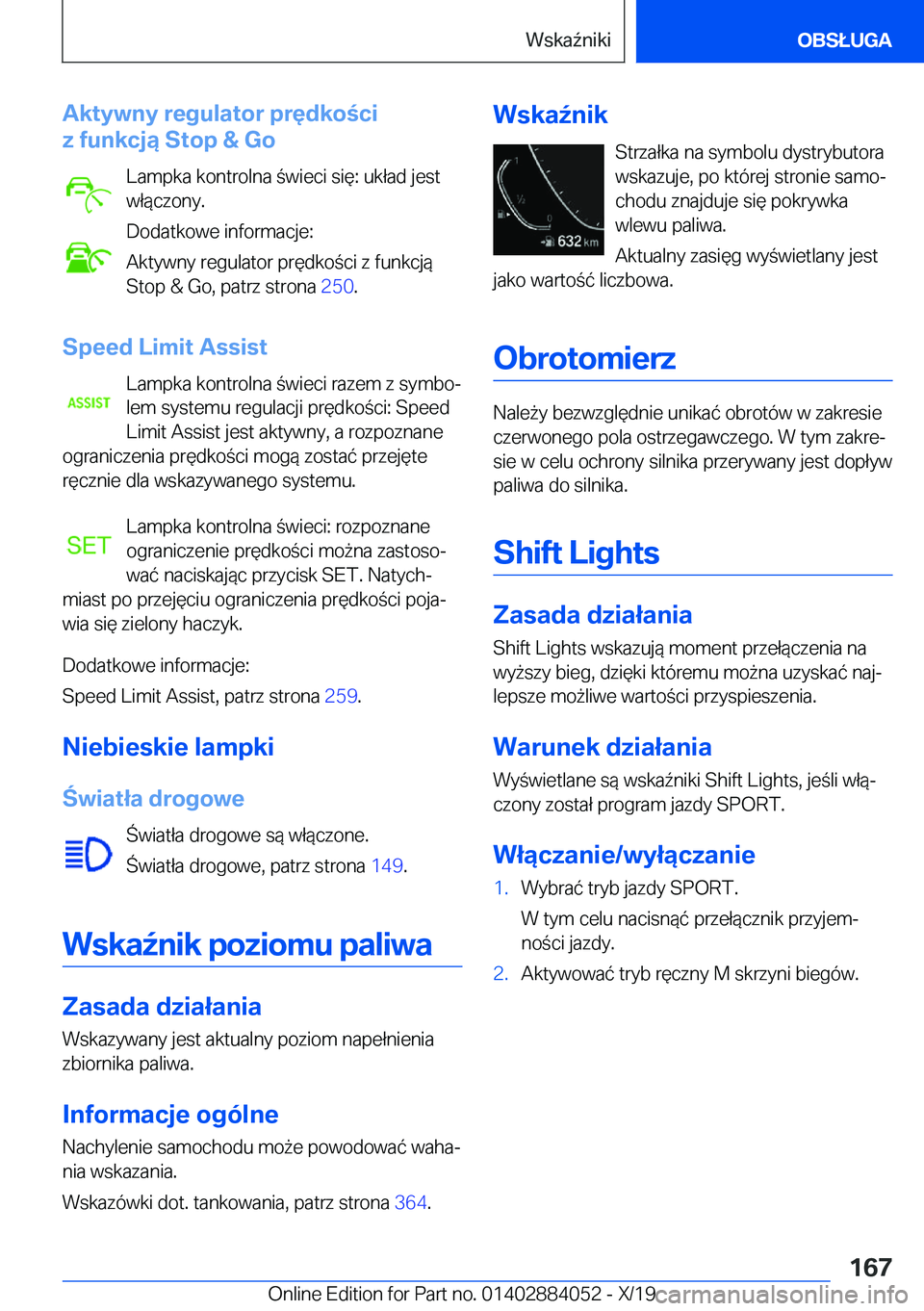 BMW 7 SERIES 2020  Instrukcja obsługi (in Polish) �A�k�t�y�w�n�y��r�e�g�u�l�a�t�o�r��p�r�