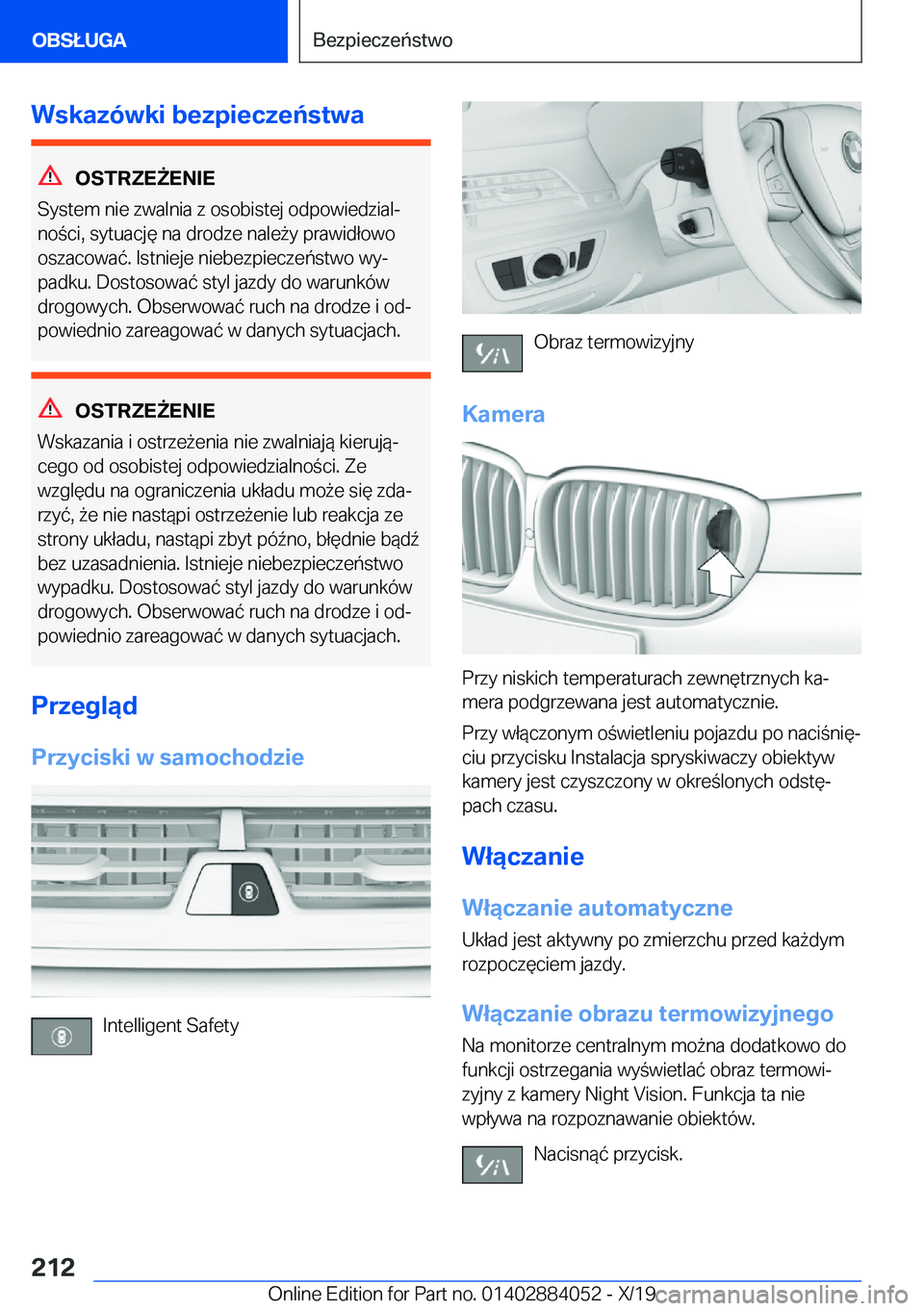 BMW 7 SERIES 2020  Instrukcja obsługi (in Polish) �W�s�k�a�z�