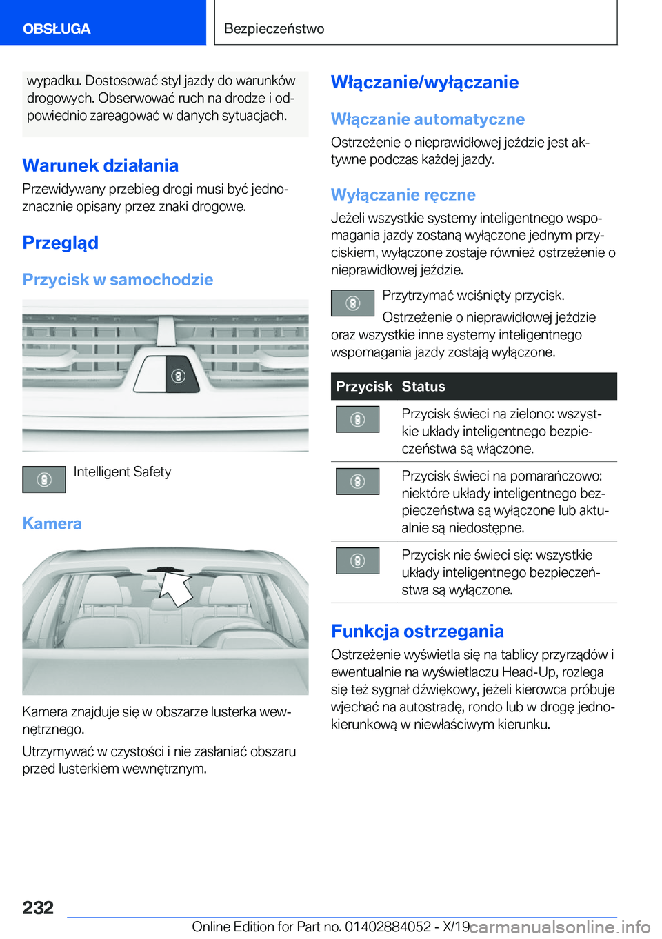 BMW 7 SERIES 2020  Instrukcja obsługi (in Polish) �w�y�p�a�d�k�u�.��D�o�s�t�o�s�o�w�a�