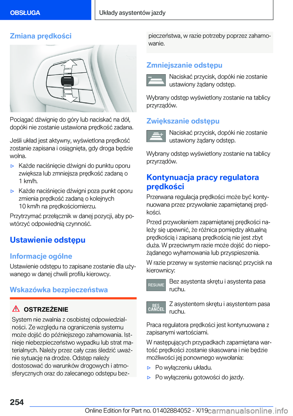 BMW 7 SERIES 2020  Instrukcja obsługi (in Polish) �Z�m�i�a�n�a��p�r�