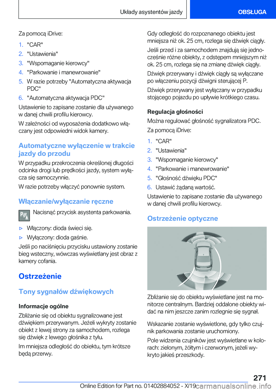 BMW 7 SERIES 2020  Instrukcja obsługi (in Polish) �Z�a��p�o�m�o�c�