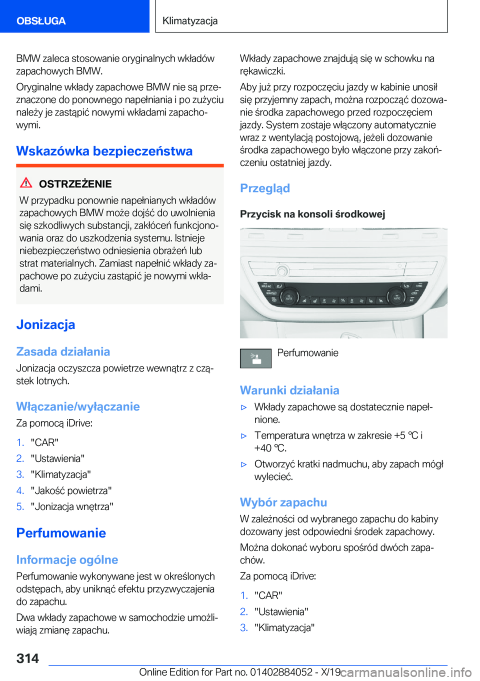 BMW 7 SERIES 2020  Instrukcja obsługi (in Polish) �B�M�W��z�a�l�e�c�a��s�t�o�s�o�w�a�n�i�e��o�r�y�g�i�n�a�l�n�y�c�h��w�k�ł�a�d�