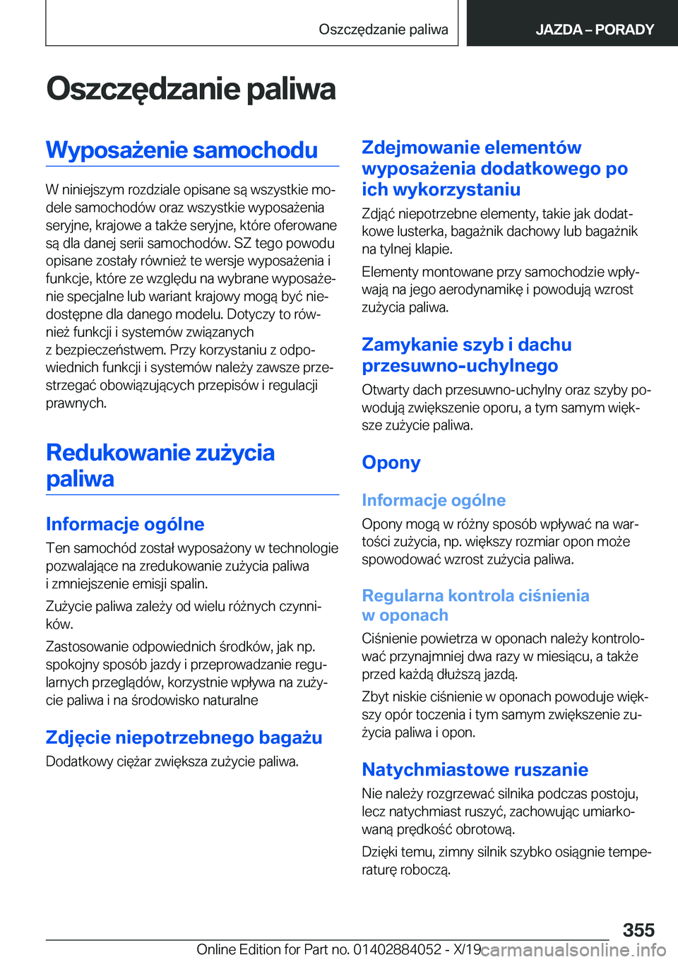 BMW 7 SERIES 2020  Instrukcja obsługi (in Polish) �O�s�z�c�z�