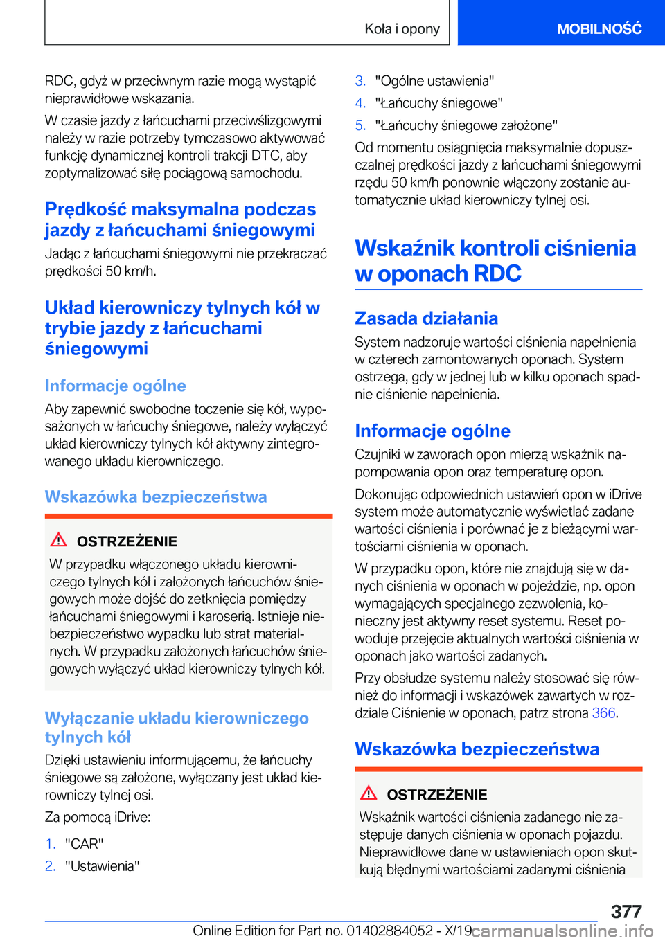 BMW 7 SERIES 2020  Instrukcja obsługi (in Polish) �R�D�C�,��g�d�y9��w��p�r�z�e�c�i�w�n�y�m��r�a�z�i�e��m�o�g�