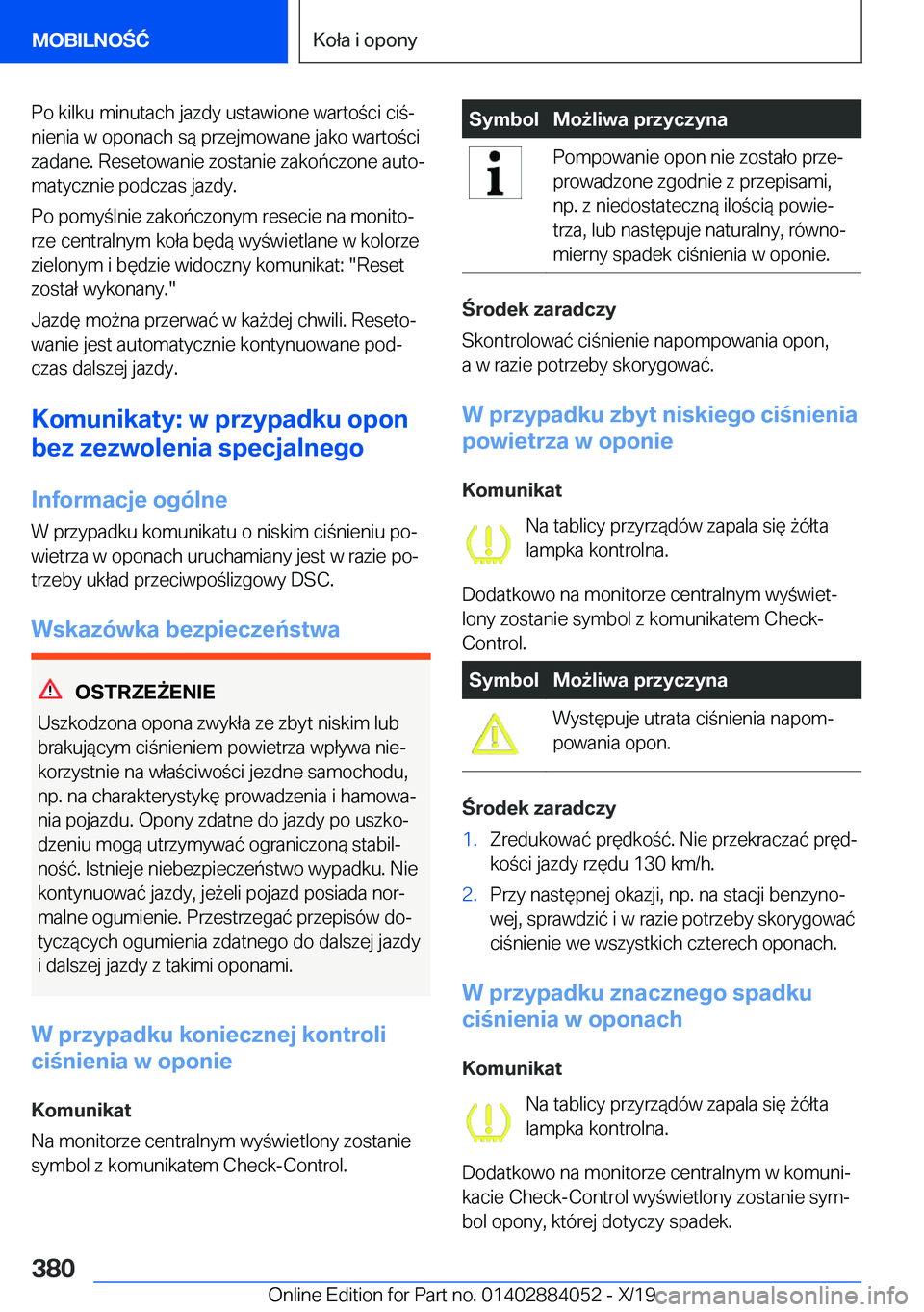 BMW 7 SERIES 2020  Instrukcja obsługi (in Polish) �P�o��k�i�l�k�u��m�i�n�u�t�a�c�h��j�a�z�d�y��u�s�t�a�w�i�o�n�e��w�a�r�t�o�c�i��c�ij
�n�i�e�n�i�a��w��o�p�o�n�a�c�h��s�