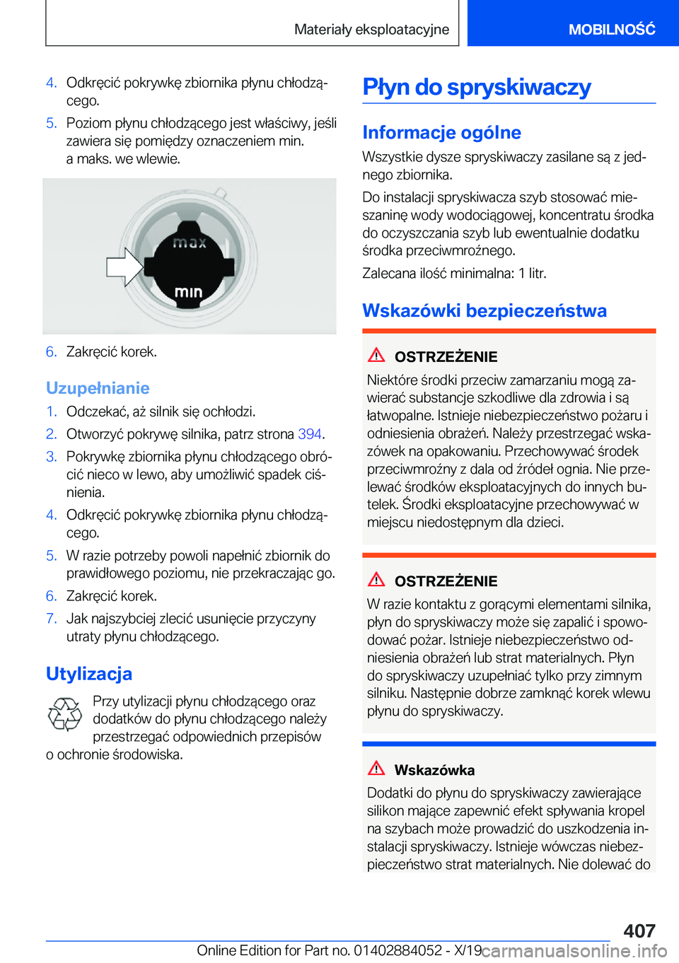 BMW 7 SERIES 2020  Instrukcja obsługi (in Polish) �4�.�O�d�k�r�