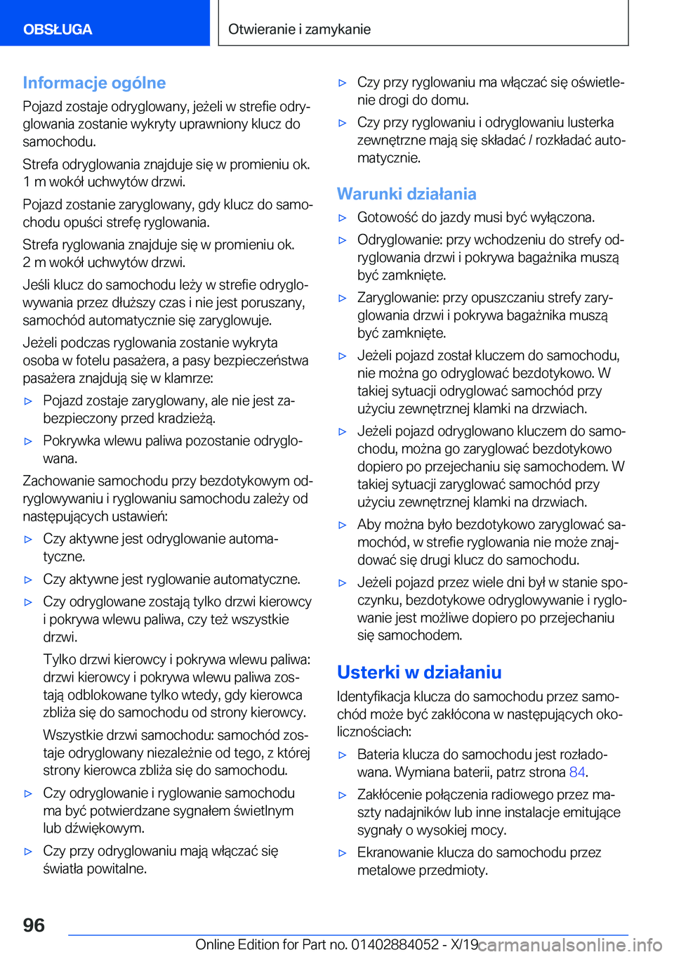 BMW 7 SERIES 2020  Instrukcja obsługi (in Polish) �I�n�f�o�r�m�a�c�j�e��o�g�