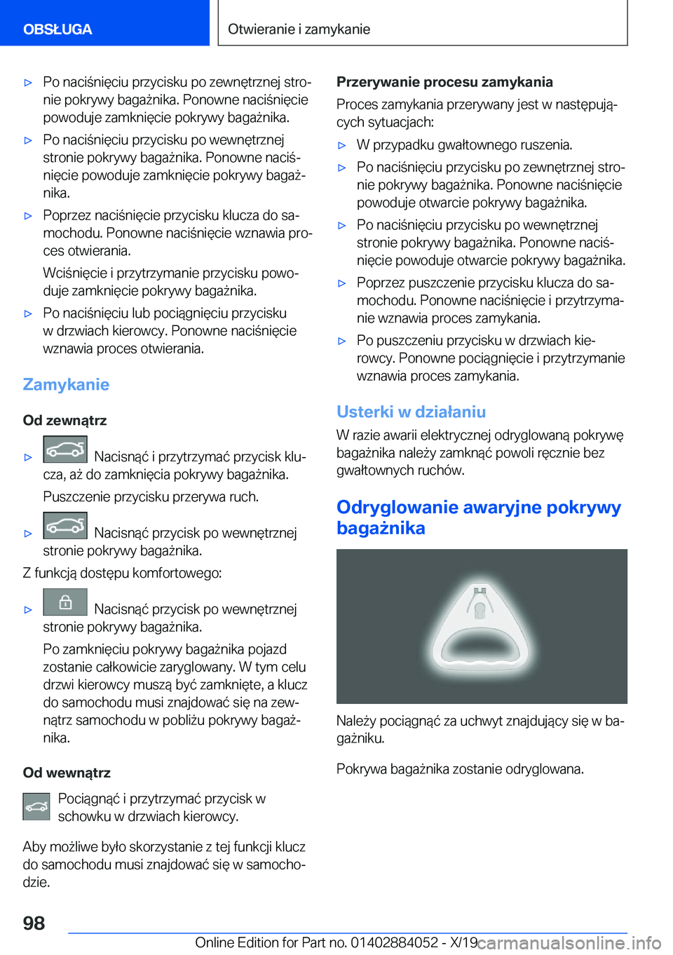 BMW 7 SERIES 2020  Instrukcja obsługi (in Polish) 'x�P�o��n�a�c�i�n�i�