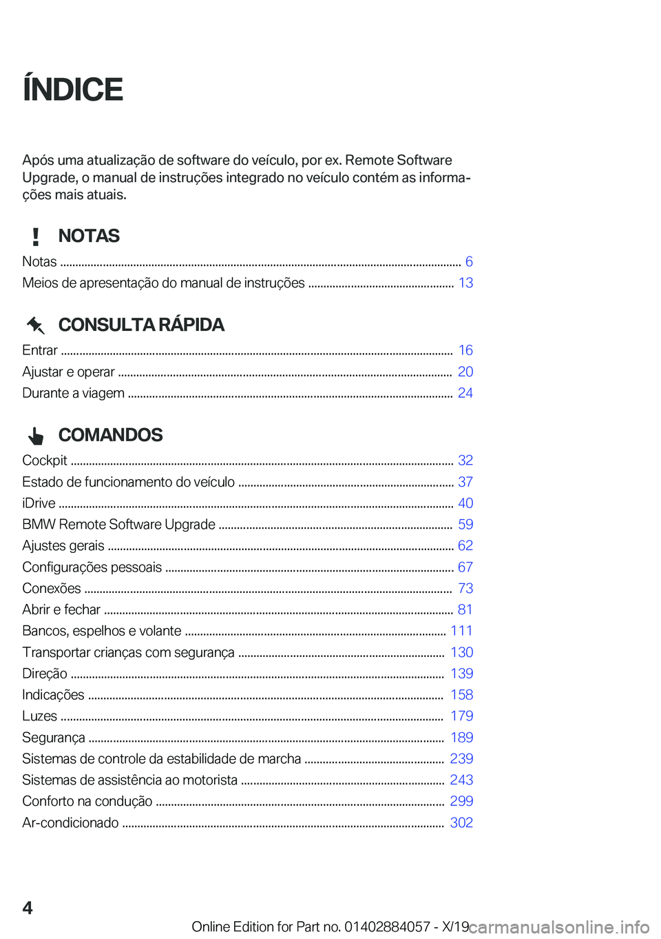 BMW 7 SERIES 2020  Manual do condutor (in Portuguese) �