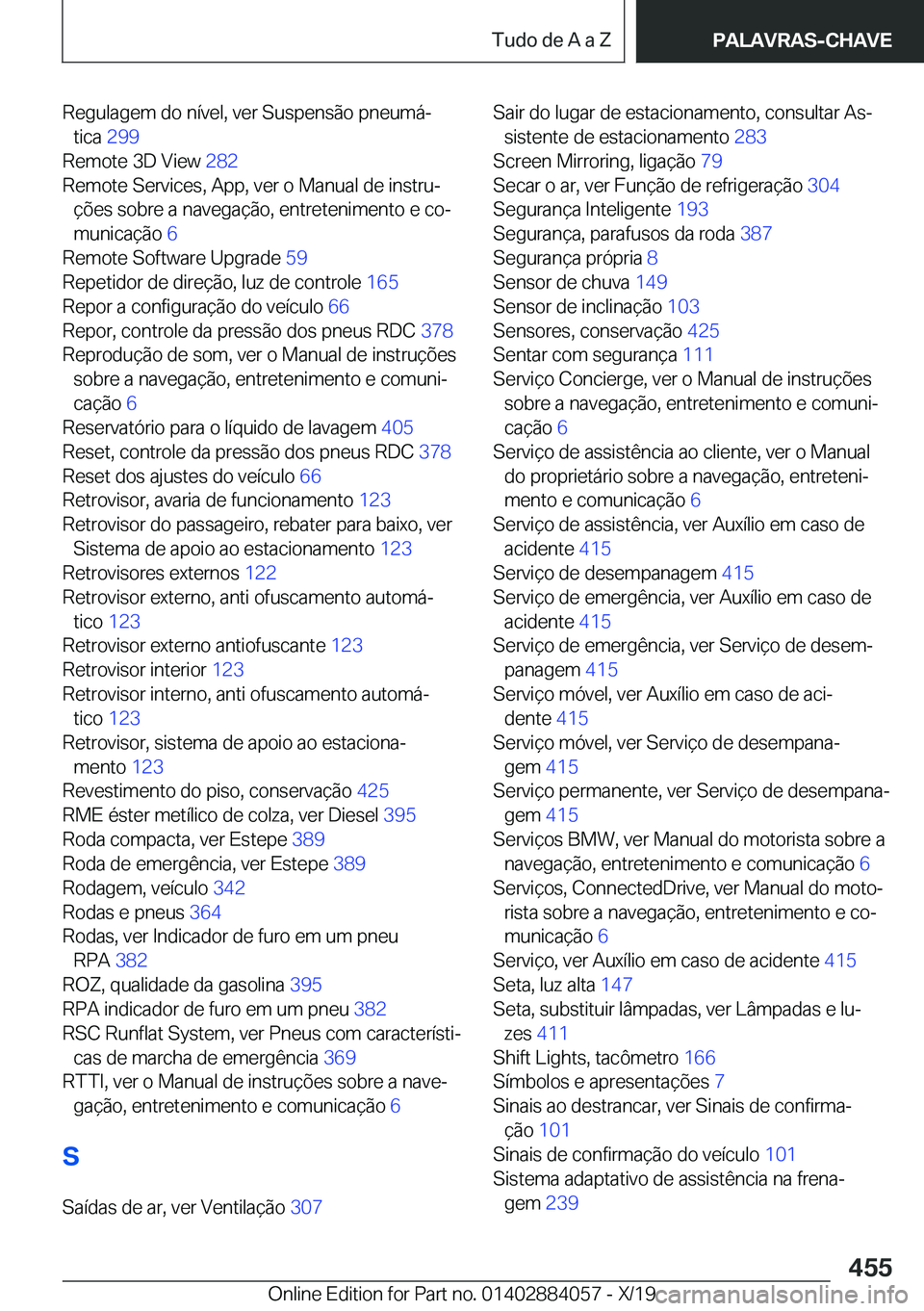 BMW 7 SERIES 2020  Manual do condutor (in Portuguese) �R�e�g�u�l�a�g�e�m��d�o��n�