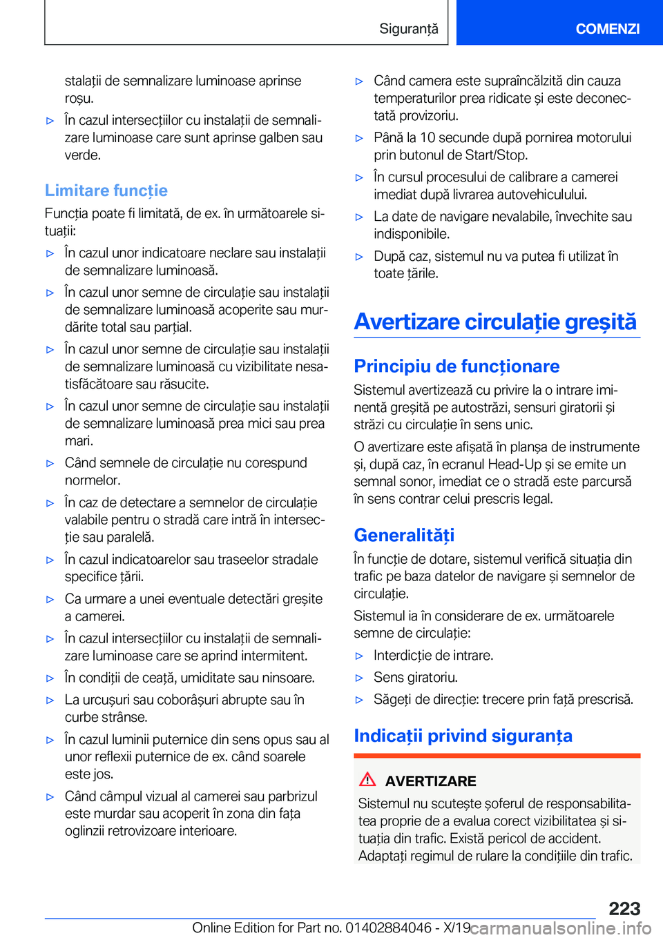 BMW 7 SERIES 2020  Ghiduri De Utilizare (in Romanian) �s�t�a�l�a*�i�i��d�e��s�e�m�n�a�l�i�z�a�r�e��l�u�m�i�n�o�a�s�e��a�p�r�i�n�s�e�r�o&�u�.'x�