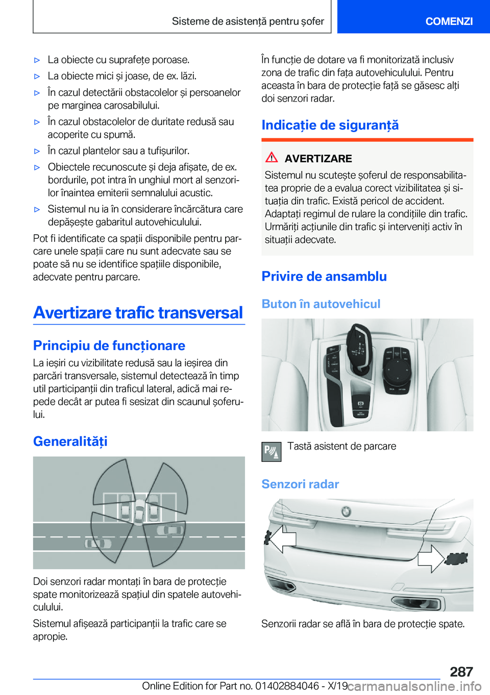 BMW 7 SERIES 2020  Ghiduri De Utilizare (in Romanian) 'x�L�a��o�b�i�e�c�t�e��c�u��s�u�p�r�a�f�e*�e��p�o�r�o�a�s�e�.'x�L�a��o�b�i�e�c�t�e��m�i�c�i�&�i��j�o�a�s�e�,��d�e��e�x�.��l�ă�z�i�.'x�