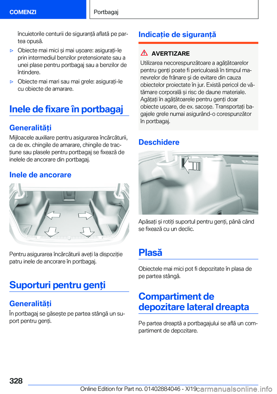 BMW 7 SERIES 2020  Ghiduri De Utilizare (in Romanian) �