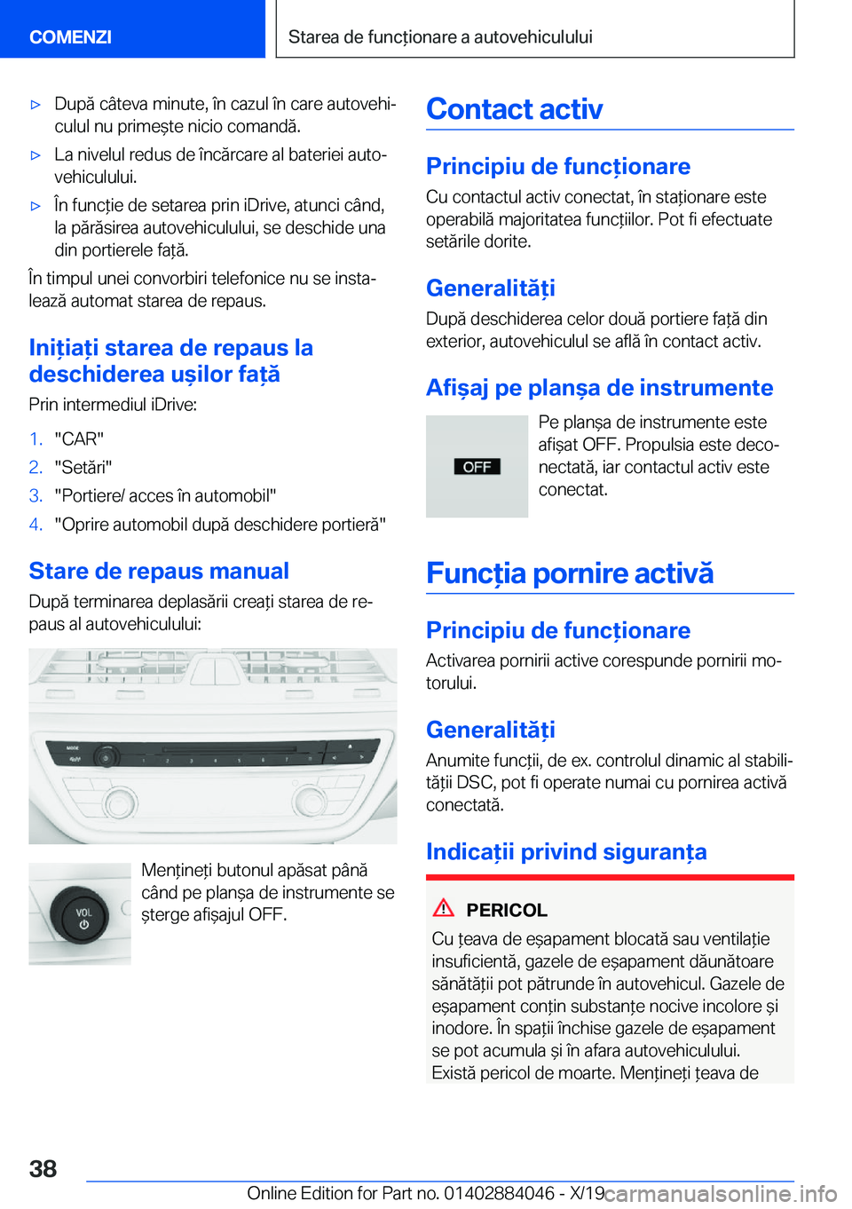 BMW 7 SERIES 2020  Ghiduri De Utilizare (in Romanian) 'x�D�u�p�ă��c�