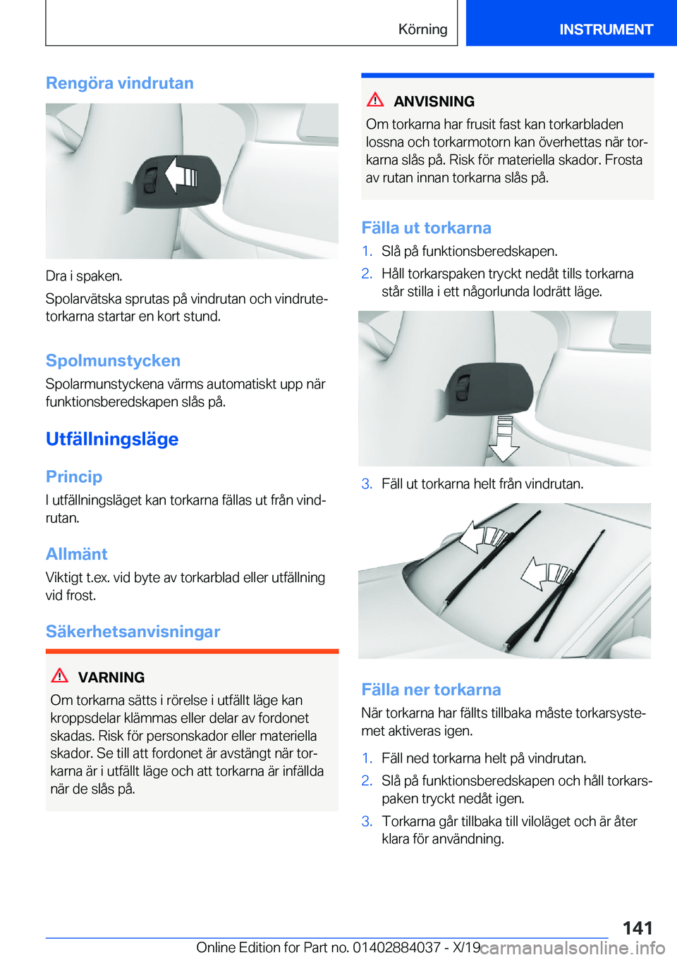BMW 7 SERIES 2020  InstruktionsbÖcker (in Swedish) �R�e�n�g�
