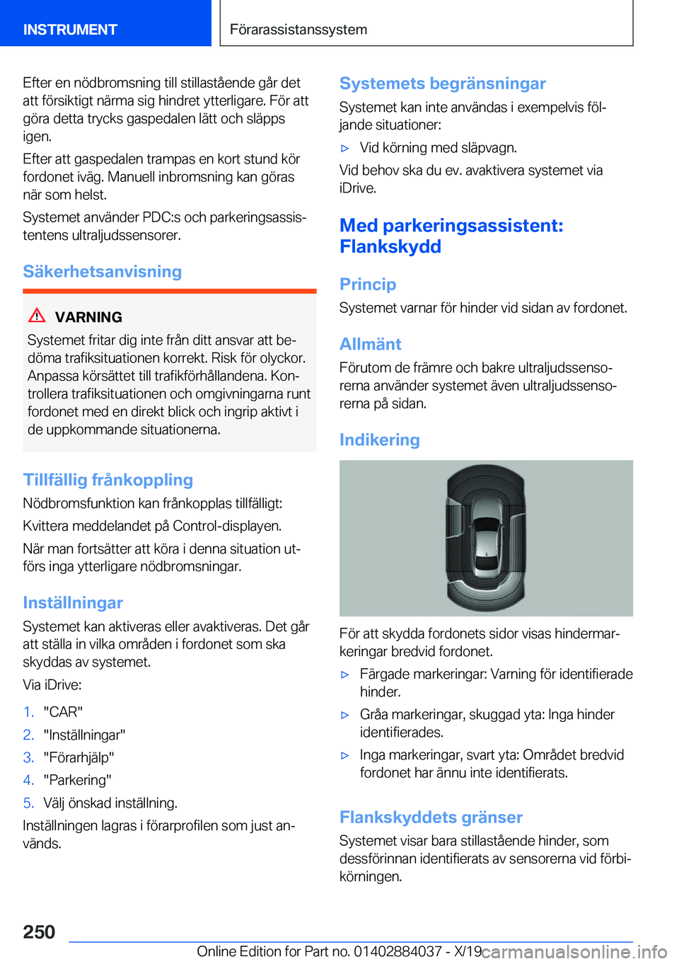 BMW 7 SERIES 2020  InstruktionsbÖcker (in Swedish) �E�f�t�e�r��e�n��n�