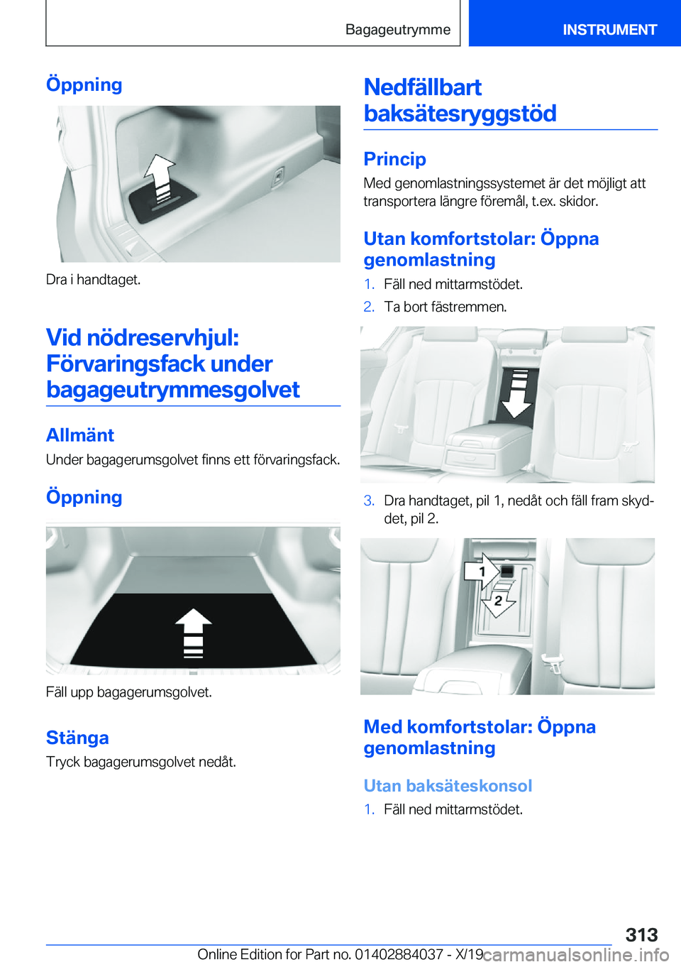BMW 7 SERIES 2020  InstruktionsbÖcker (in Swedish) �