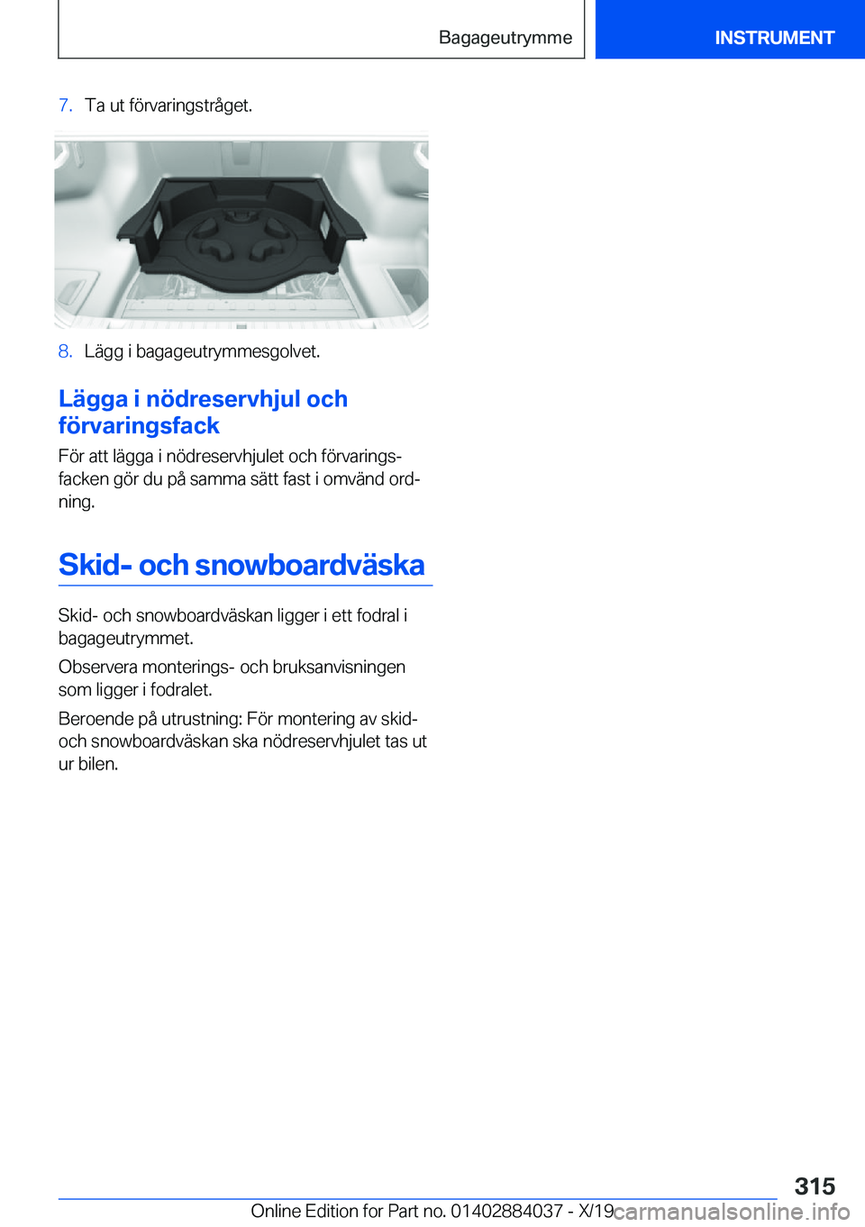 BMW 7 SERIES 2020  InstruktionsbÖcker (in Swedish) �7�.�T�a��u�t��f�