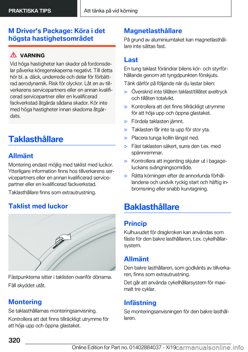 BMW 7 SERIES 2020  InstruktionsbÖcker (in Swedish) �M��D�r�i�v�e�r�'�s��P�a�c�k�a�g�e�:��K�