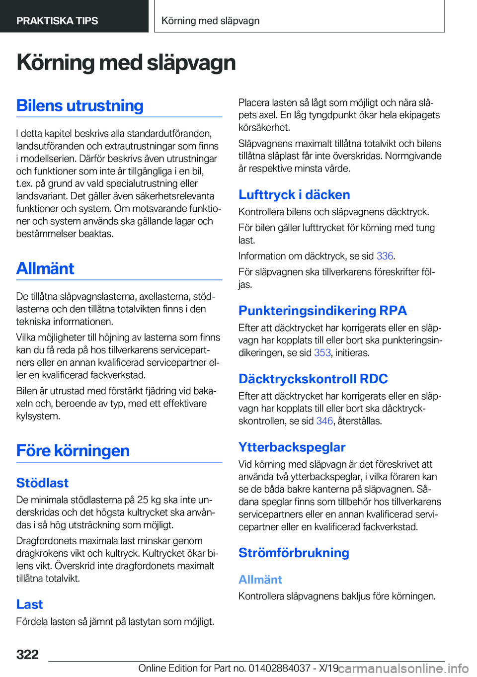 BMW 7 SERIES 2020  InstruktionsbÖcker (in Swedish) �K�