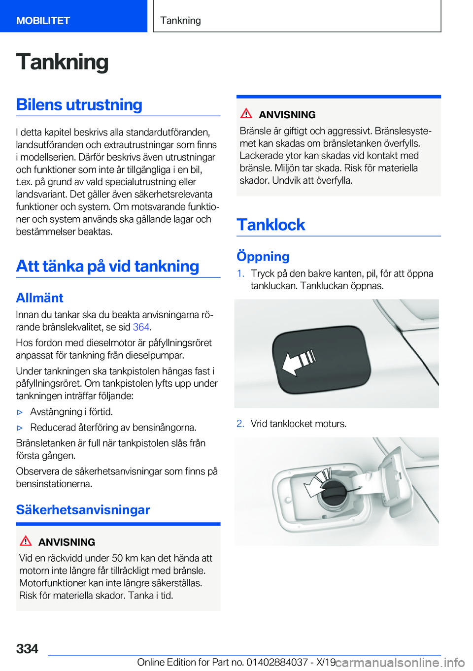 BMW 7 SERIES 2020  InstruktionsbÖcker (in Swedish) �T�a�n�k�n�i�n�g�B�i�l�e�n�s��u�t�r�u�s�t�n�i�n�g
�I��d�e�t�t�a��k�a�p�i�t�e�l��b�e�s�k�r�i�v�s��a�l�l�a��s�t�a�n�d�a�r�d�u�t�f�