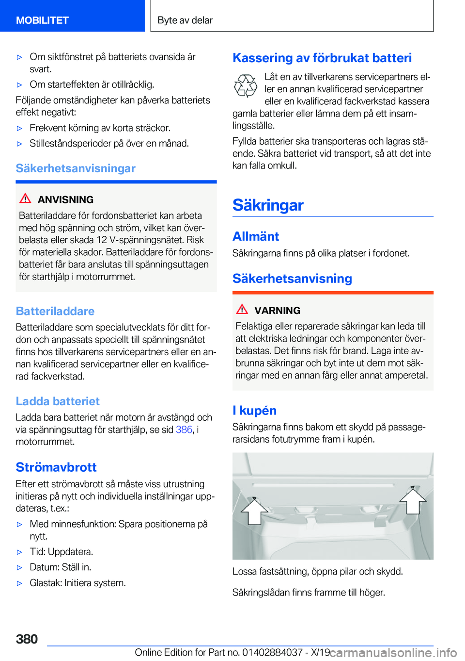 BMW 7 SERIES 2020  InstruktionsbÖcker (in Swedish) 'x�O�m��s�i�k�t�f�