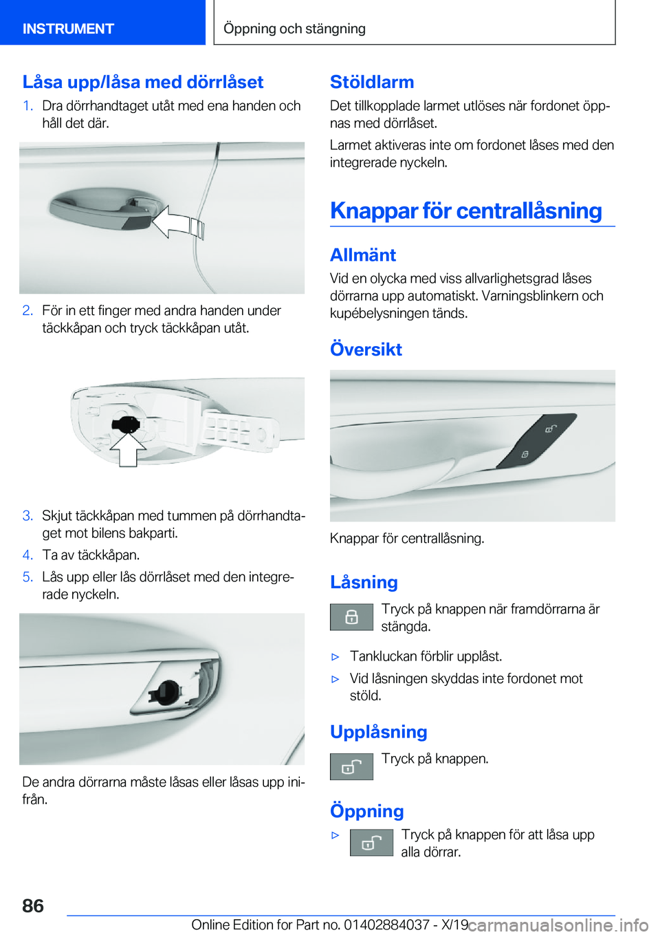 BMW 7 SERIES 2020  InstruktionsbÖcker (in Swedish) �L�å�s�a��u�p�p�/�l�å�s�a��m�e�d��d�