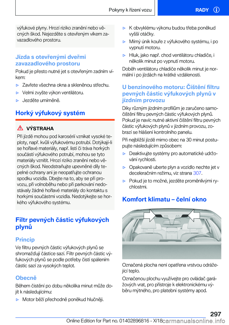 BMW 7 SERIES 2019  Návod na použití (in Czech) �v�