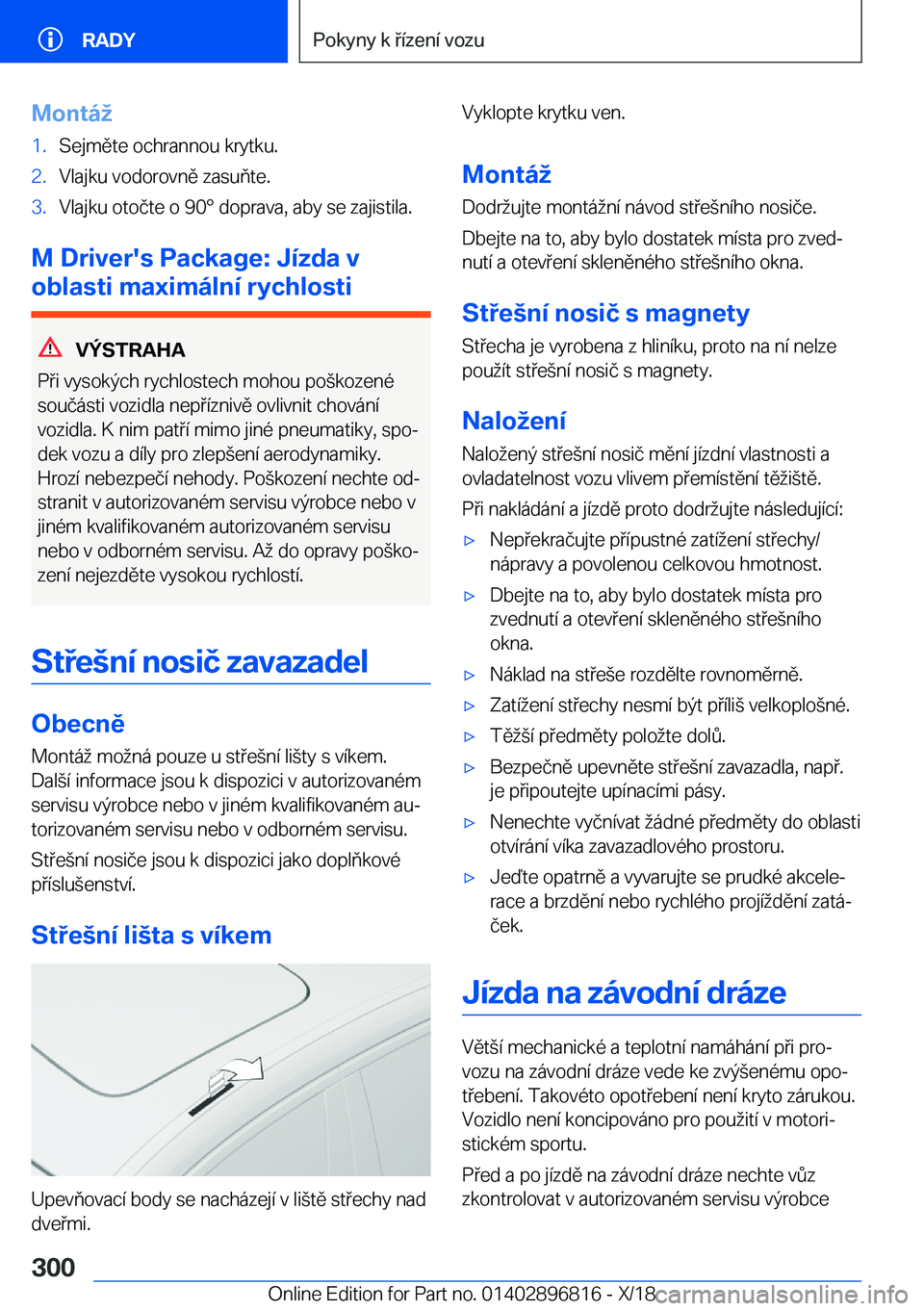 BMW 7 SERIES 2019  Návod na použití (in Czech) �M�o�n�t�