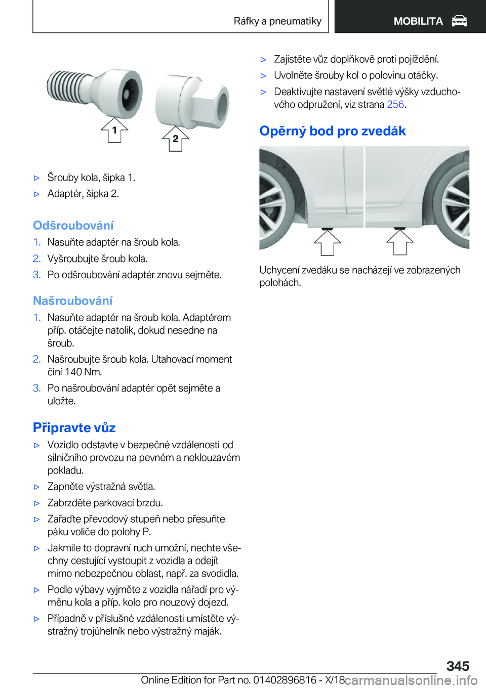 BMW 7 SERIES 2019  Návod na použití (in Czech) 'x'�r�o�u�b�y��k�o�l�a�,�(�i�p�k�a��1�.'x�A�d�a�p�t�