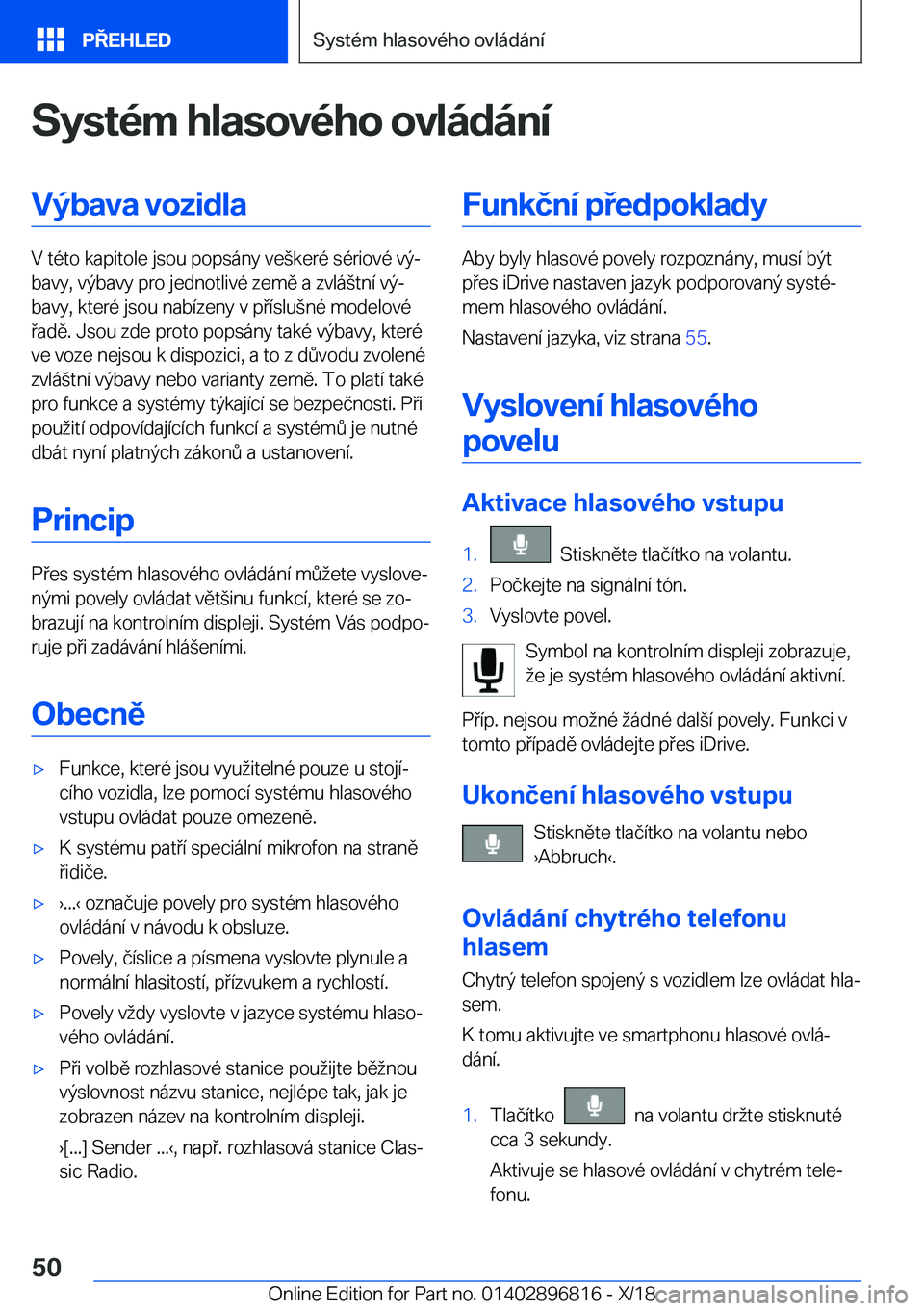 BMW 7 SERIES 2019  Návod na použití (in Czech) �S�y�s�t�