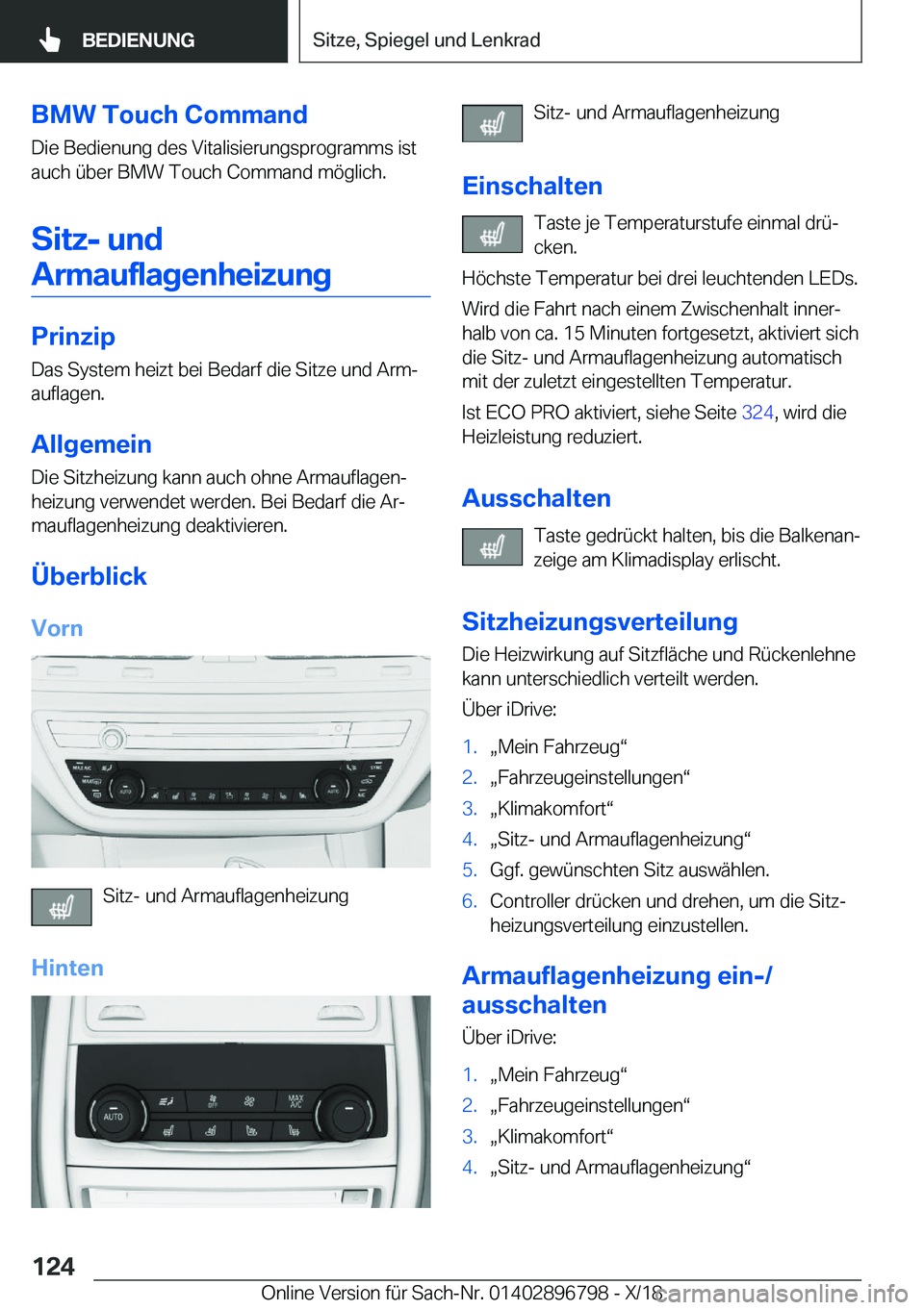 BMW 7 SERIES 2019  Betriebsanleitungen (in German) �B�M�W��T�o�u�c�h��C�o�m�m�a�n�d�D�i�e��B�e�d�i�e�n�u�n�g��d�e�s��V�i�t�a�l�i�s�i�e�r�u�n�g�s�p�r�o�g�r�a�m�m�s��i�s�t
�a�u�c�h��