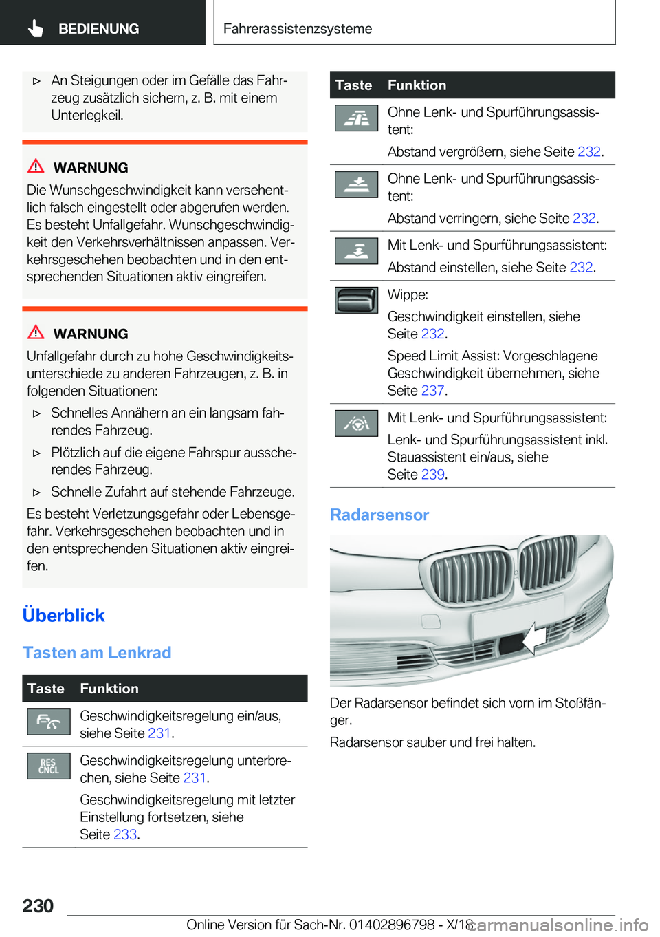 BMW 7 SERIES 2019  Betriebsanleitungen (in German) 'x�A�n��S�t�e�i�g�u�n�g�e�n��o�d�e�r��i�m��G�e�f�