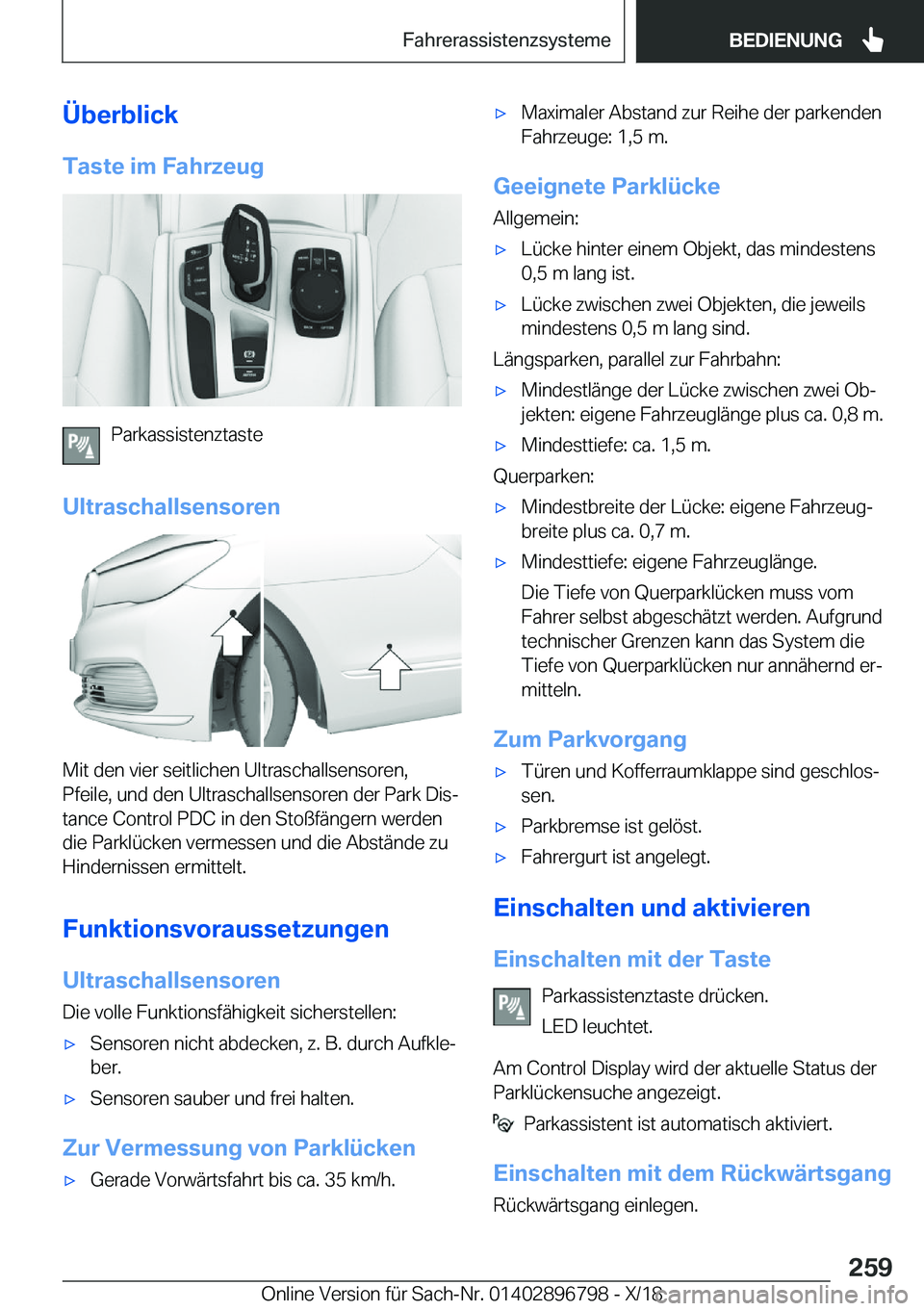 BMW 7 SERIES 2019  Betriebsanleitungen (in German) �