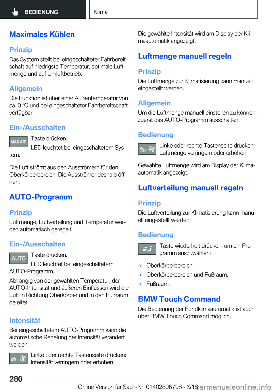 BMW 7 SERIES 2019  Betriebsanleitungen (in German) �M�a�x�i�m�a�l�e�s��K�
