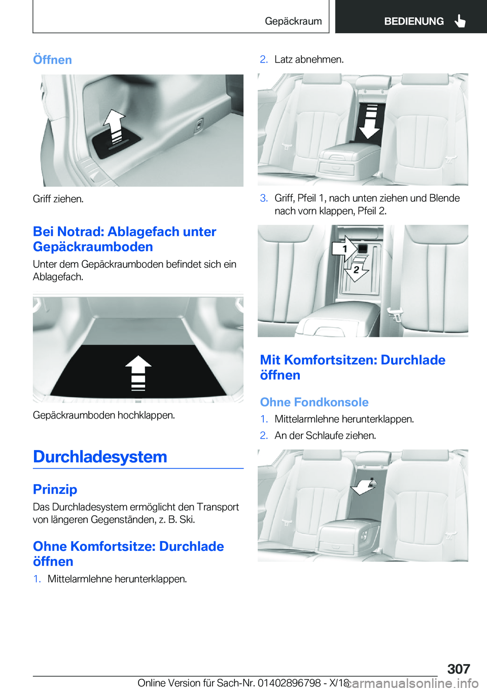 BMW 7 SERIES 2019  Betriebsanleitungen (in German) �