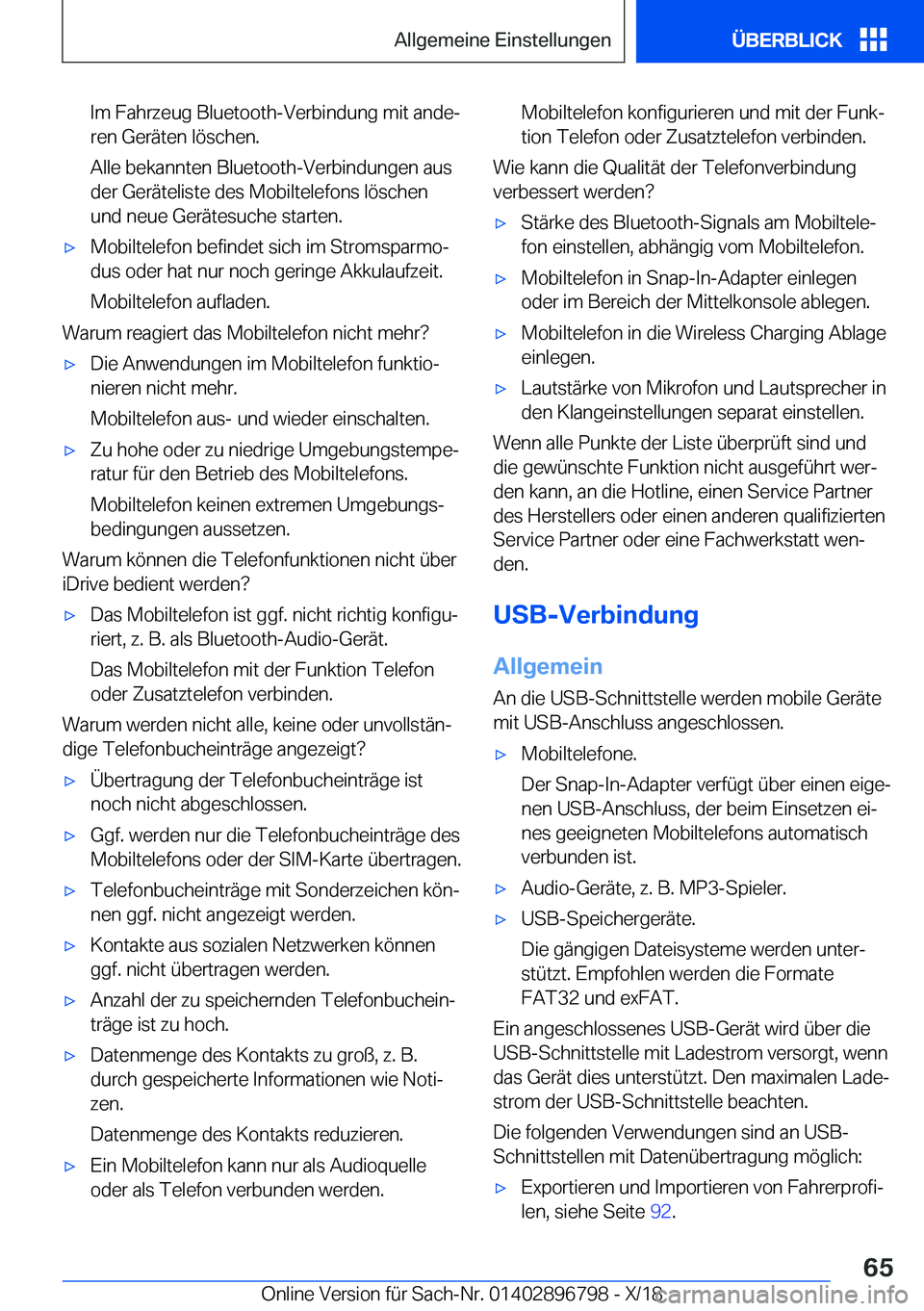 BMW 7 SERIES 2019  Betriebsanleitungen (in German) �I�m��F�a�h�r�z�e�u�g��B�l�u�e�t�o�o�t�h�-�V�e�r�b�i�n�d�u�n�g��m�i�t��a�n�d�ej�r�e�n��G�e�r�