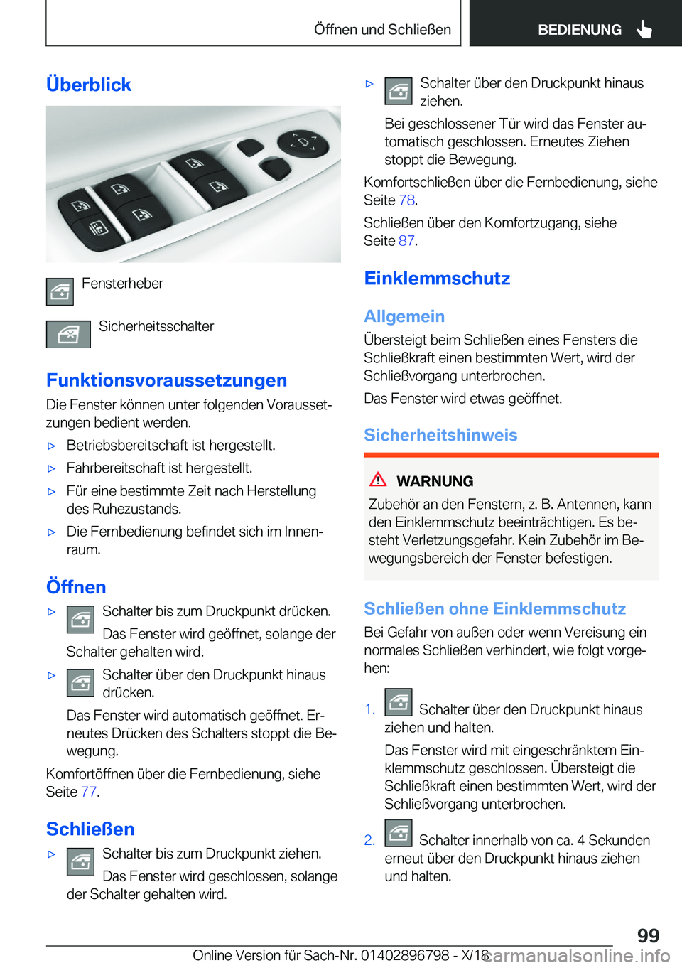 BMW 7 SERIES 2019  Betriebsanleitungen (in German) �